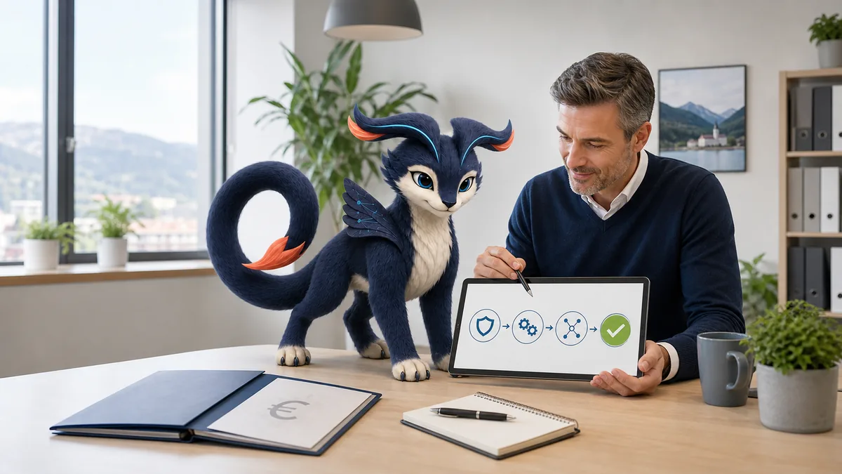 Q-Guide und Unternehmer planen ein Digitalisierungsprojekt